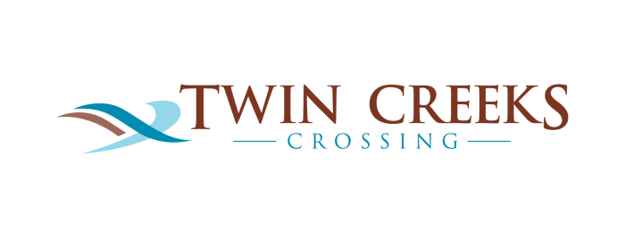 twin creeks crossing logo at The Twin Creeks Crossing